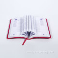 CMYK Customized print hardcover book with ribbon book